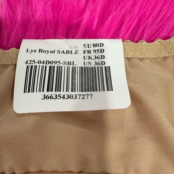 NWT Louisa Bracq ELISE BALCONETTE in Lys Royal SABLE color Sz 36D - Picture 13 of 13